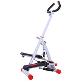 Stepper w/ Handle Hand Grip Workout Fitness Machine For Fitness Aerobic Exercise Home Gym Red T3398P349149