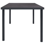 Outdoor Dining Table Anthracite 150x90x74 cm Steel 313087