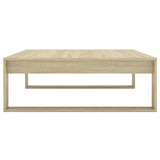 Coffee Table Sonoma Oak 100x100x35 cm Engineered Wood 808633