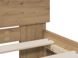 Bed Frame with Headboard Artisan Oak 135 x 190 cm 3445784