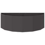 Planter Black 120 x 60 x 35 cm Steel 883682