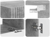 TV Cabinet Set 6 pcs Concrete Grey Engineered Wood 3409126