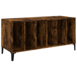 Record Cabinet Smoked Oak 100x38x48 cm Engineered Wood 831986