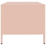 ZNTS Coffee Table Pink 101.5x50x43.5 cm Cold-rolled Steel 851275