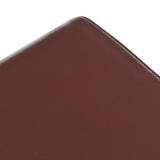Bench 60 x 30 x 45 cm Real Leather Dark Brown 42042105