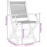 Garden Chairs 2 pcs Beige Solid Wood Acacia and Polypropylene 367668