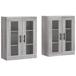 Wall Mounted Cabinets 2 pcs Grey Sonoma Engineered Wood 3197967