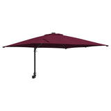 Garden Parasol Bordeaux Red 248.5 x 247.5 x 160 cm 42003239