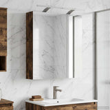 Bathroom Mirror Cabinet Smoked Oak 60 x 14.5 x 70 cm 889067