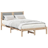 Bed Frame with Upholstered Headboard Light Grey 120 x 200 cm 878259