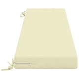 2-Piece Bench Cushions SOEST 2 pcs 100% Polyester Cream 949869