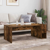 Coffee Table Smoked Oak 101.5 x 50 x 37 cm Engineered Wood 891196