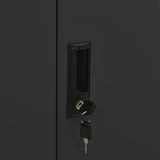 Office Cabinet Anthracite Steel Medium Locks Office Cabinet 336412