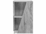 Side Shelf Grey Sonoma 33 x 32 x 70.5 cm Engineered Wood 892413