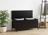 Storage Box Black Oak 80 x 40 x 49.5 cm Engineered Wood 8013674