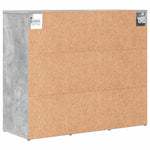 Shoe Cabinet Concrete grey 77.5 x 30 x 67 cm Engineered wood 808715