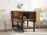 Dinning Table 122 x 80 x 76.5 cm Engineered Wood Smoked Oak 8006039