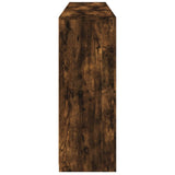 Sideboard with LED Lights Smoked Oak 162x37x100 cm 3209146
