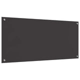 Kitchen Backsplash 2 pcs Dark Grey 110 x 50 cm Tempered Glass 3415507