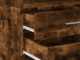 Highboard Smoked Oak 40x42.5x185 cm Engineered Wood 3281445
