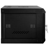 Network Cabinet with Storage Black 60 x 35 x 28 cm Steel 42017632