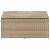 Garden Storage Box Beige 110x50x58 cm Poly Rattan 4104072