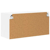 Wall Glass Cabinet LUCCA White 80 x 31 x 40 cm Engineered Wood 884944