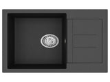Sink Black 620 x 500 mm 80% Quartz and 20% Resin 42028396