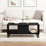 Coffee Table Black Oak 90 x 50 x 36.5 cm Engineered Wood 862964