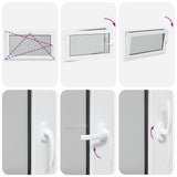 Basement Window RISOR 100x60 cm Tilt&Turn DIN Left White 4108366