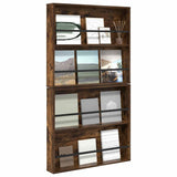 Magazine Rack 2 pcs Smoked Oak 80 x 12 x 70 cm Engineered Wood 890845