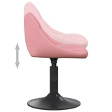 Bar Stool Geometric Pink 46 x 44 x cm Faux leather 335321