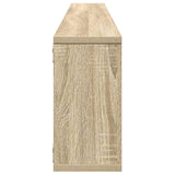 Wall Cube Shelf 2 pcs Sonoma Oak 100x15x30 cm Engineered Wood 807088