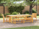 Garden Dining Set 5 pcs Brown Solid Acacia Wood 3154118