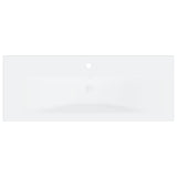 Sink Cabinet with Built-in Basin White Engineered Wood 3071297