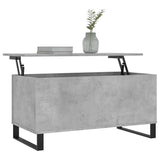 Coffee Table Concrete Grey 90x44.5x45 cm Engineered Wood 830984