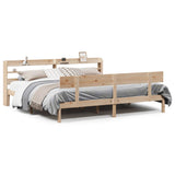 Bed Frame without Mattress 180x200 cm Solid Wood Pine 3306625