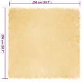 Faux Sheepskin Rug TAFALLA Cream 200 x 200 cm Polyester 42021511