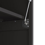 Wall Cabinet for Garage with Gas-lift Door Black 883268