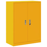 Storage Cabinet Mustard Yellow 80 x 40 x 105 cm Steel 891691
