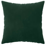 Cushion Cover 12 pcs HEERLEN Dark Green 50 x 50 cm Velvet 910794