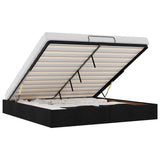 Ottoman Bed Frame without Mattress Black Super King Fabric 3310924