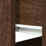 Console Table with Drawers Brown Oak 85.5x38.5x74.5 cm 861397