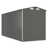 Garden Shed Light Grey 192x440x223 cm Galvanised Steel 3147441
