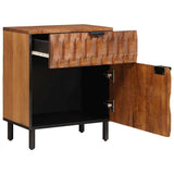 Bedside Cabinet Brown 50 x 33 x 60 cm Solid Mango Wood 4017908