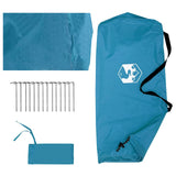 Camping Tarp with Mesh Walls Blue 270 x 210 x 210 cm 42028568