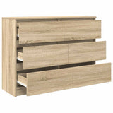 Sideboard Sonoma Oak 100x35x76 cm Engineered Wood 3328500