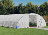 Greenhouse with Steel Frame White 64 m 16x4x2 m 3188078