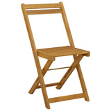 Outdoor Bistro Chairs Folding 8 pcs Natural 40 x 53 x 80 cm 3416286