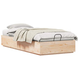 Ottoman Bed Frame Natural 75 x 190 cm Solid Pine Wood 3418723